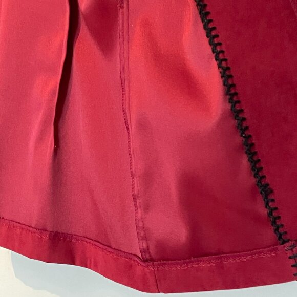 Cartise woman red blazer size 12. Two tone red, button down, officewear. - Picture 4 of 10